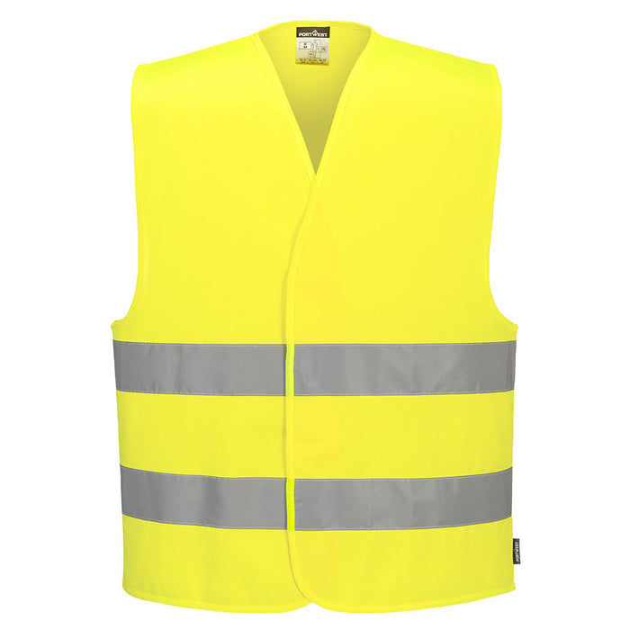 C474 - Hi-Vis Two Band Vest Yellow (L/XL)