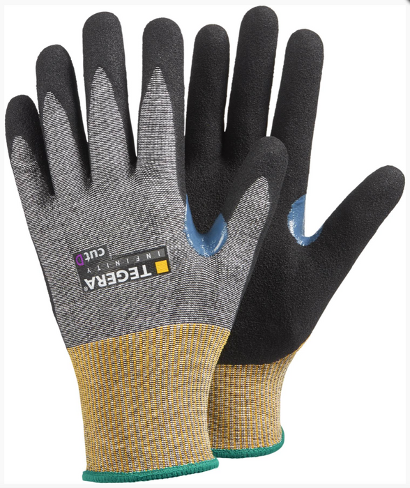 8807 - Size 9 Cut resistant glove, nitrile foam, waterbased PU, palm- dipped