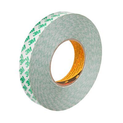 3M 9087 Double Sided PVC Tape, White 12mm x 50M