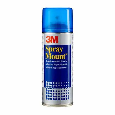 3M Spray Mount Permanent (When Dry) Spray Adhesive, 400 ml