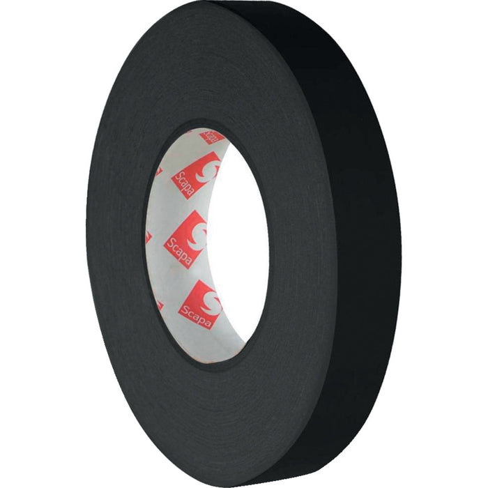 Scapa 3101 Waterproof Cloth Tape Black - 25mm x 50m