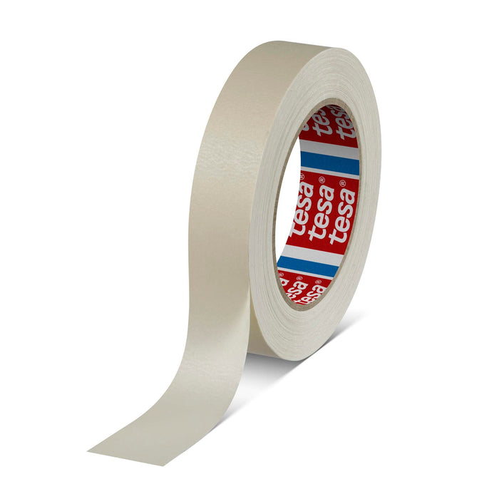 tesa® 4316 Finely crêped paper masking tape for paint spraying (25.0mm x 50.00M) transparent