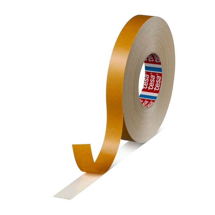 tesa® 4964 Double-sided tape with fabric backing (25.0mm x 50.00M) transparent